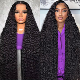 BJVT 13x6 Deep Wave Lace Front Wig front view