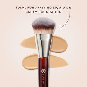 BK BEAUTY 101 Contoured Foundation Brush close-up of bristles