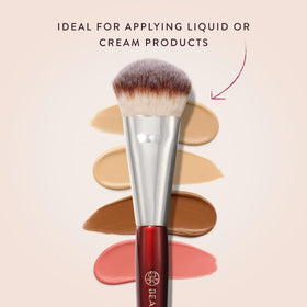 BK BEAUTY 109 Mini Contoured Foundation Brush bristles close-up