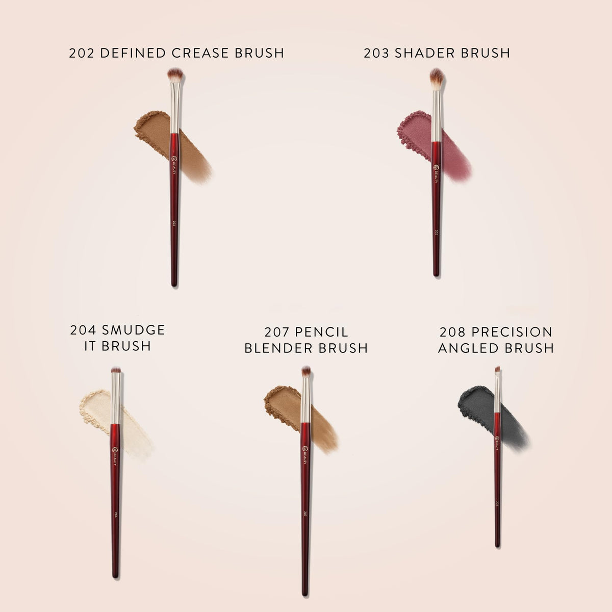 BK BEAUTY 204 Smudge It Brush with eyeshadow