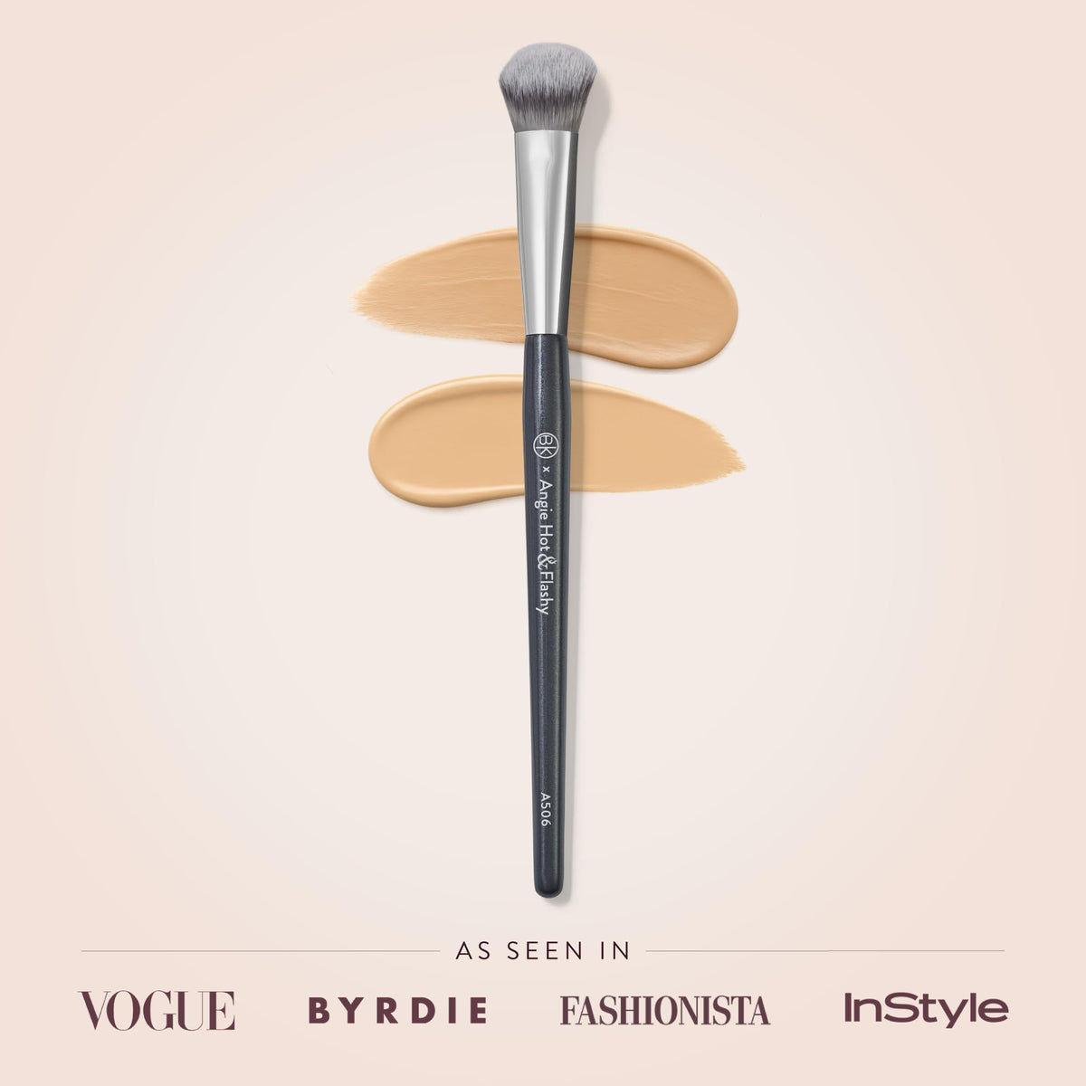 BK BEAUTY A506 brush with soft bristles close-up