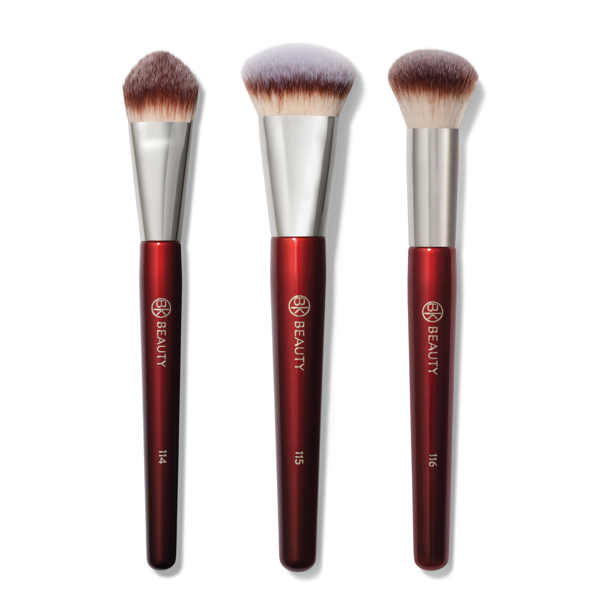 BK BEAUTY Core Complexion Trio Makeup Brush Set front view