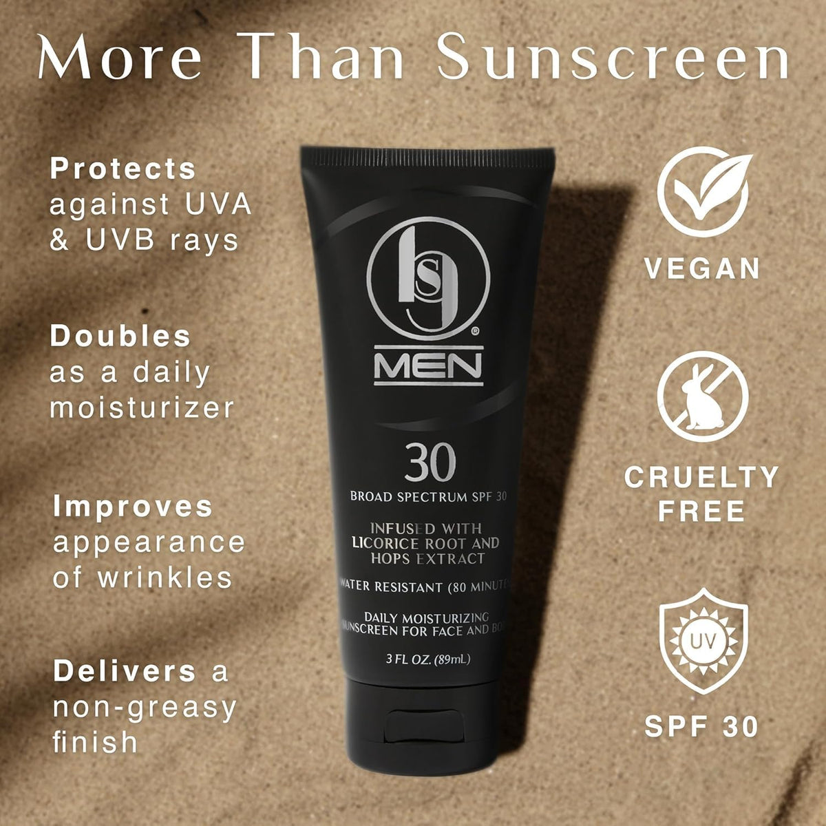 BLACK GIRL SUNSCREEN Men's SPF 30 texture close-up