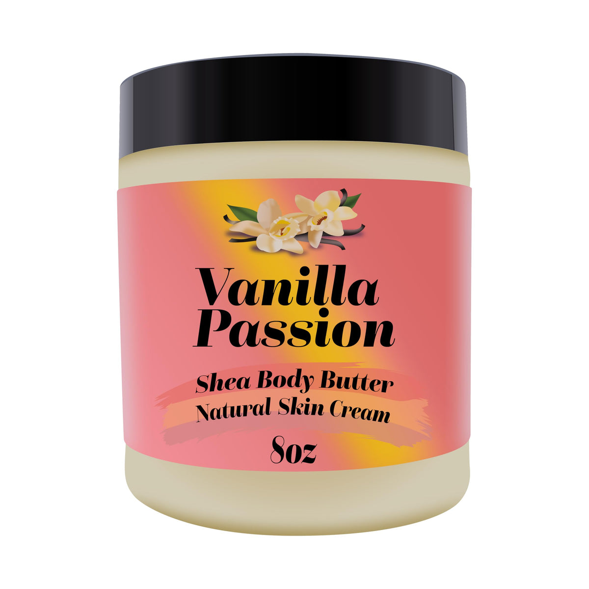 Black Lavish Essentials Ultra-Soft Shea Body Butter 8oz front view