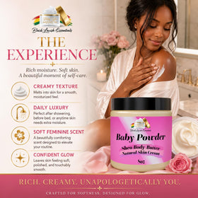 Black Lavish Essentials Ultra-Soft Shea Body Butter texture close-up