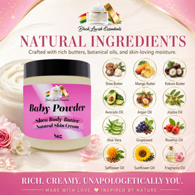 Black Lavish Essentials Ultra-Soft Shea Body Butter with aloe vera and argan oil