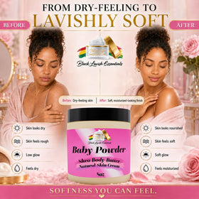 Black Lavish Essentials Ultra-Soft Shea Body Butter with natural ingredients