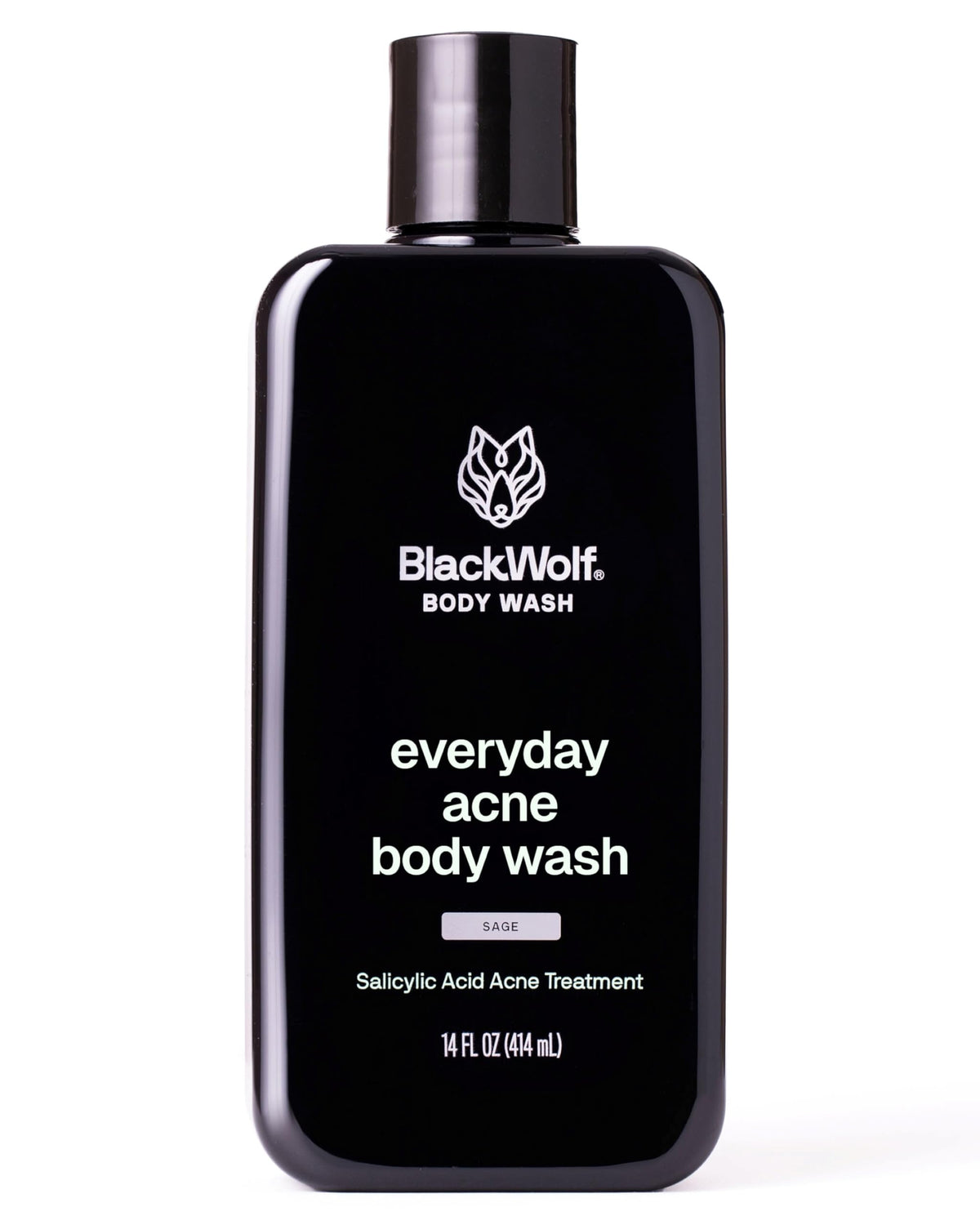Black Wolf Salicylic Acid Body Wash 14 Fl Oz front view