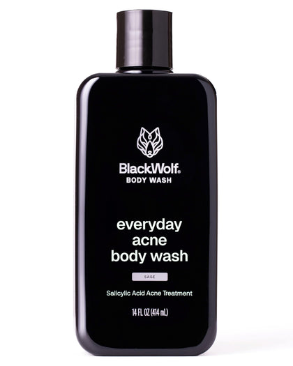 Black Wolf Salicylic Acid Body Wash 14 Fl Oz front view