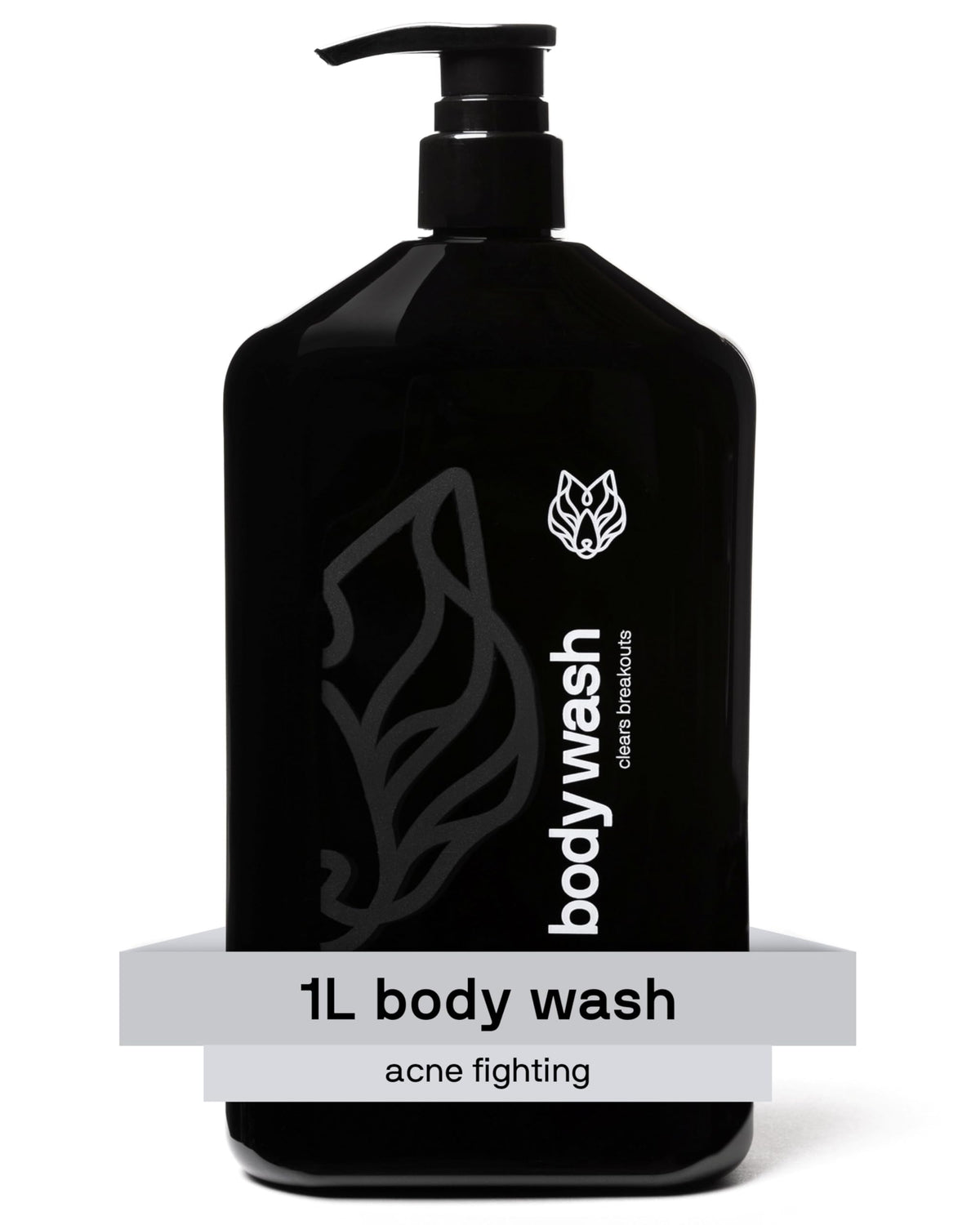 Black Wolf Salicylic Acid Body Wash 1L front view