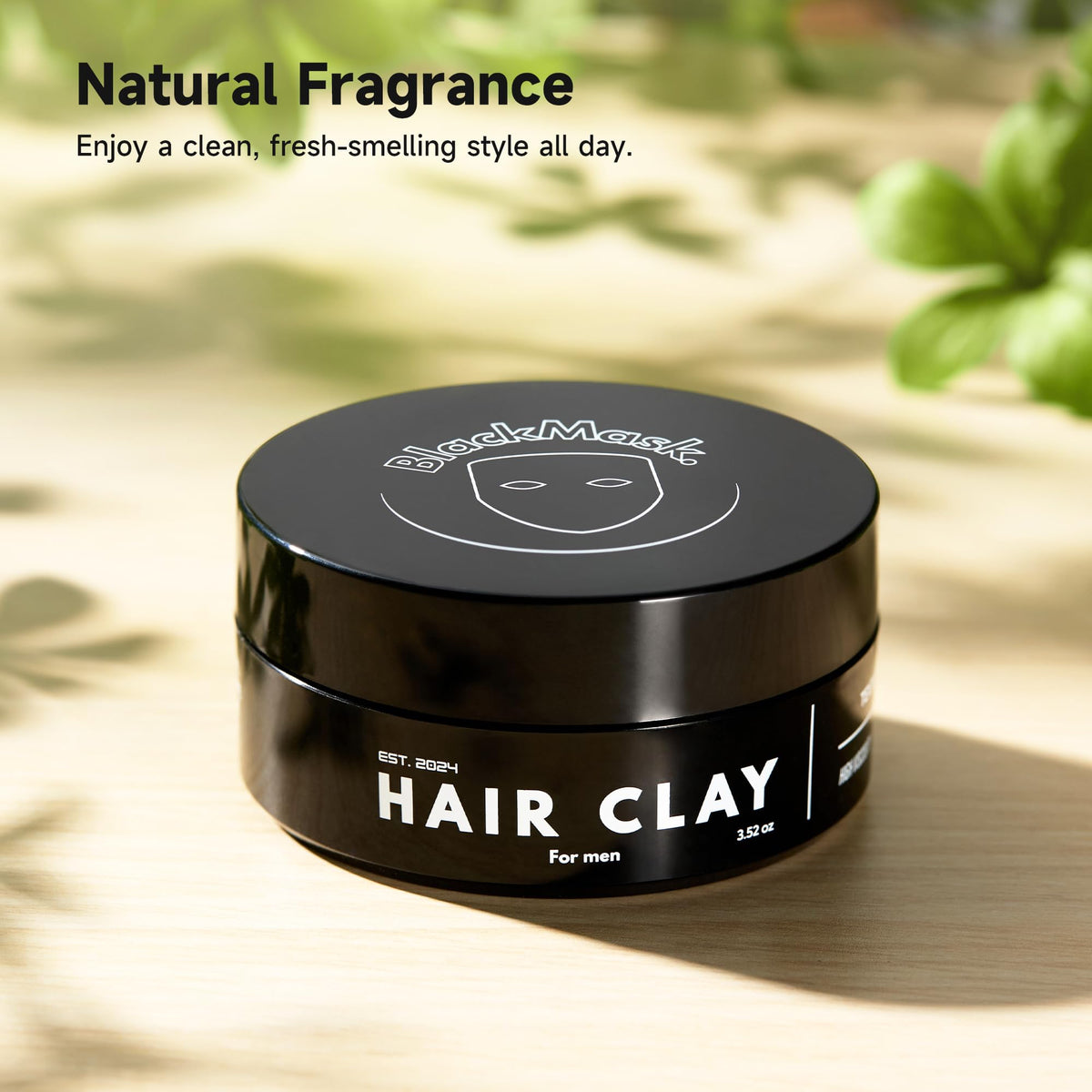 BlackMask Hair Clay packaging side view