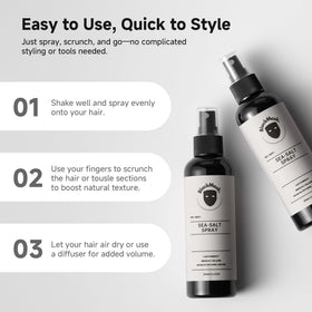 BlackMask Sea Salt Spray for Men packaging details