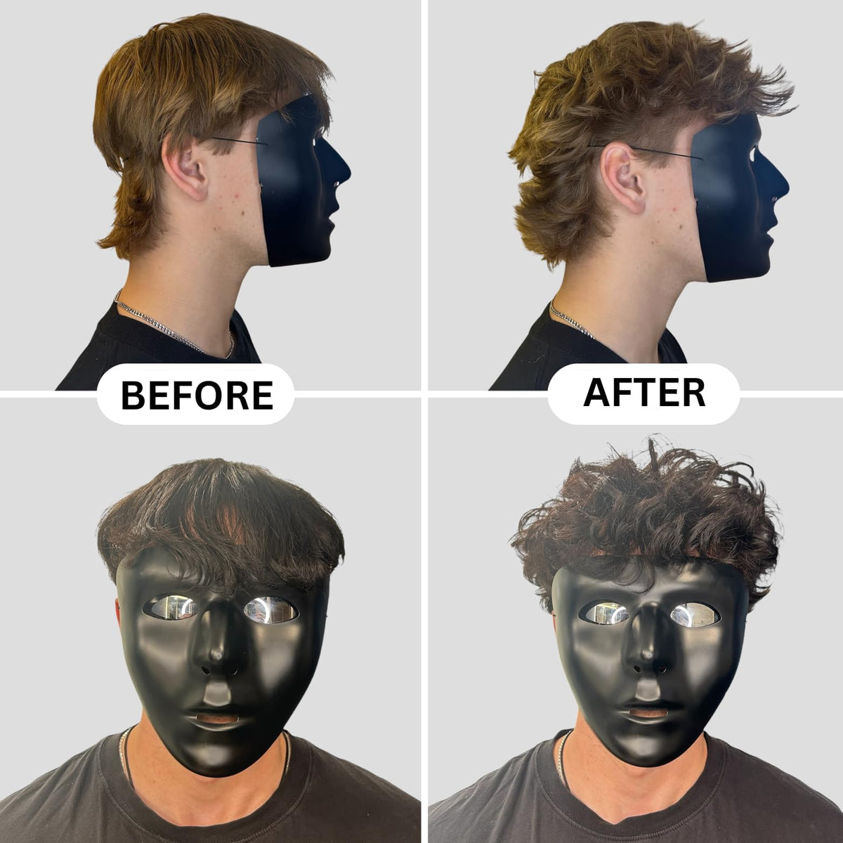 BlackMask Texture Powder for Men application on hair