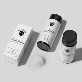 BlackMask Texture Powder for Men back view, ingredient list