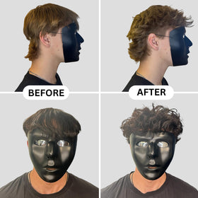 BlackMask Texture Powder for Men on a bathroom shelf