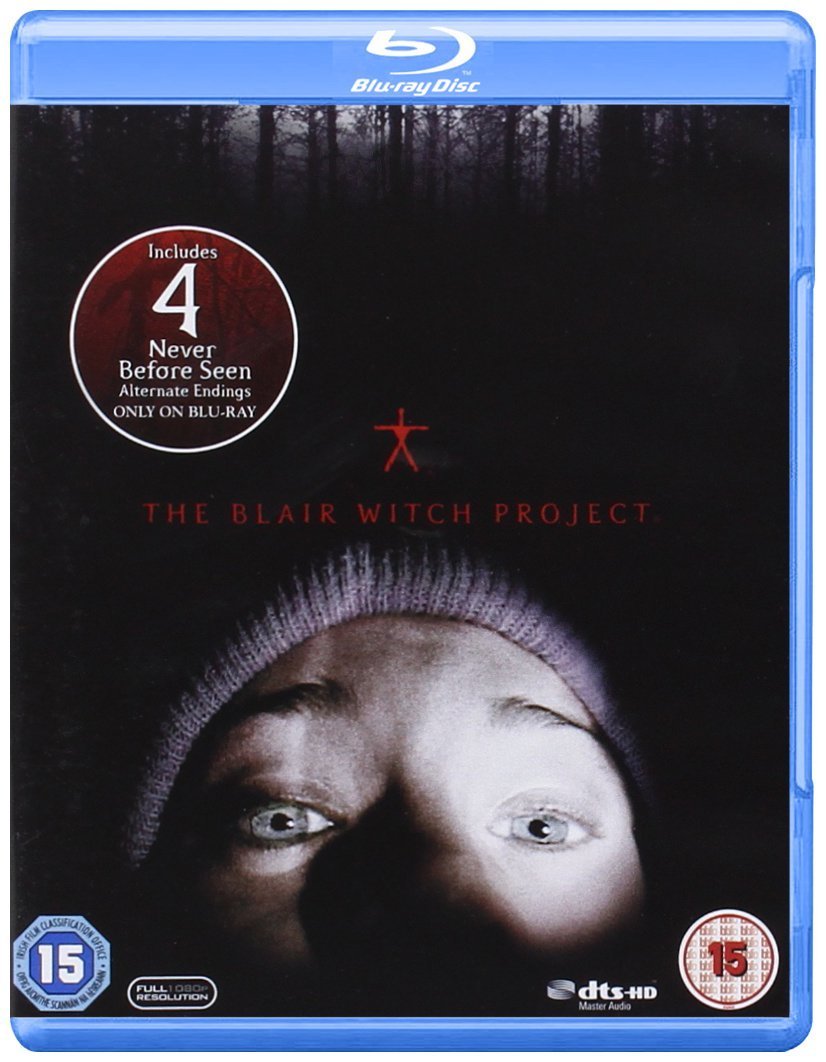 Blair Witch Project Blu-ray front cover featuring eerie forest scene