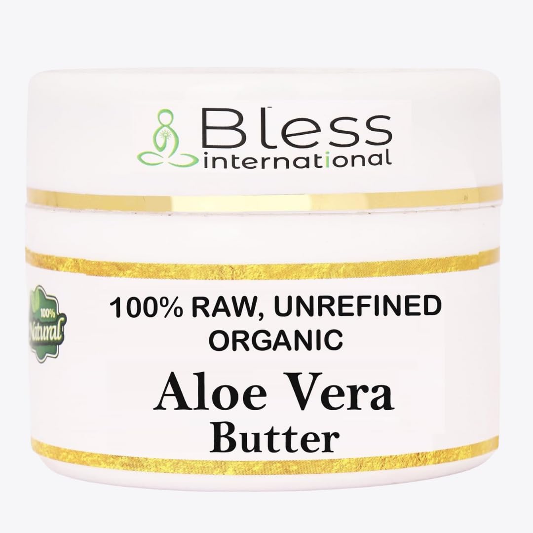 Bless International Organic Raw Aloe Vera Butter 4 oz front view