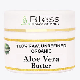Bless International Organic Raw Aloe Vera Butter 4 oz front view