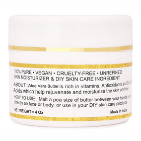 Bless International Organic Raw Aloe Vera Butter 4 oz packaging