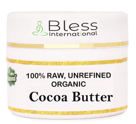 Bless International Organic Raw Cocoa Butter 280g front view