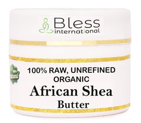 Bless International Organic Raw Shea Butter 4-OZ front view