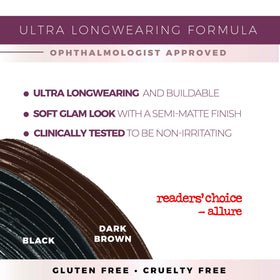 blinc Amplified Tubing Mascara packaging with ingredients