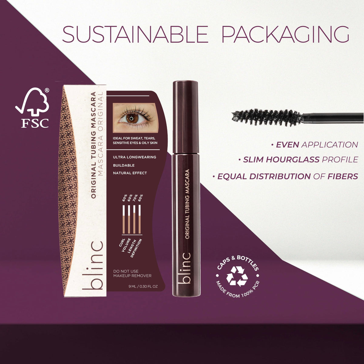 blinc Original Tubing Mascara Dark Brown back view