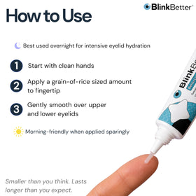 BlinkBetter Eyelid Ointment 10g open tube