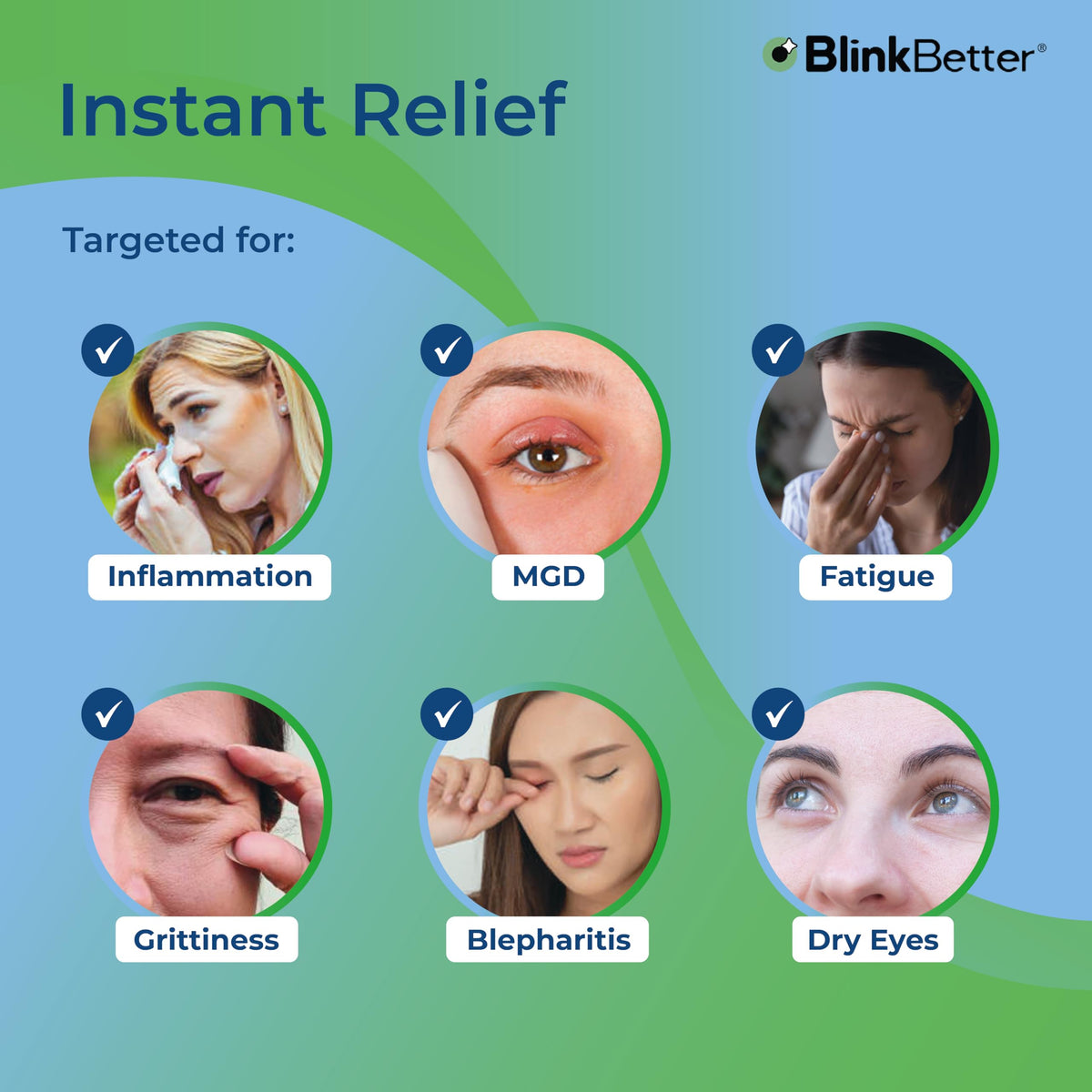 BlinkBetter Eyelid Wipes with natural ingredients like tea tree oil