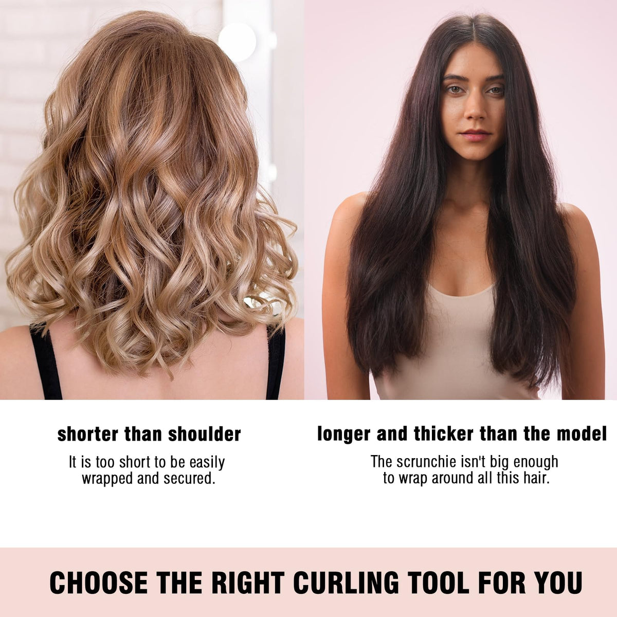 BLINKEEN Heatless Curling Scrunchie with hair styled