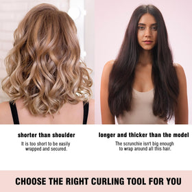 BLINKEEN Heatless Curling Scrunchie with hair styled