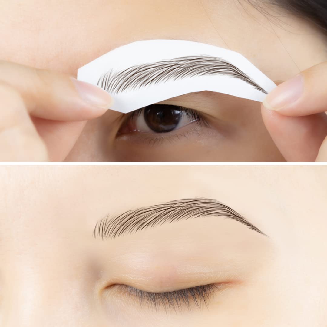 Bliss and Beyond USA Eyebrow Tattoo Stickers application process