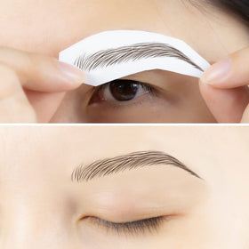 Bliss and Beyond USA Eyebrow Tattoo Stickers application process