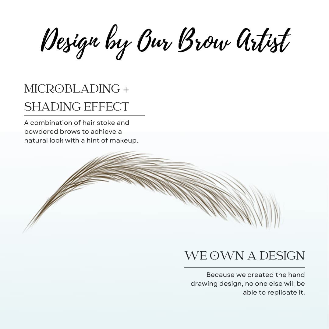 Bliss and Beyond USA Eyebrow Tattoo Stickers application process