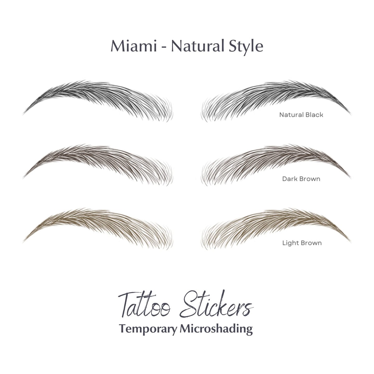 Bliss and Beyond USA Eyebrow Tattoo Stickers applied on skin for demonstration