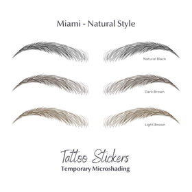 Bliss and Beyond USA Eyebrow Tattoo Stickers applied on skin for demonstration