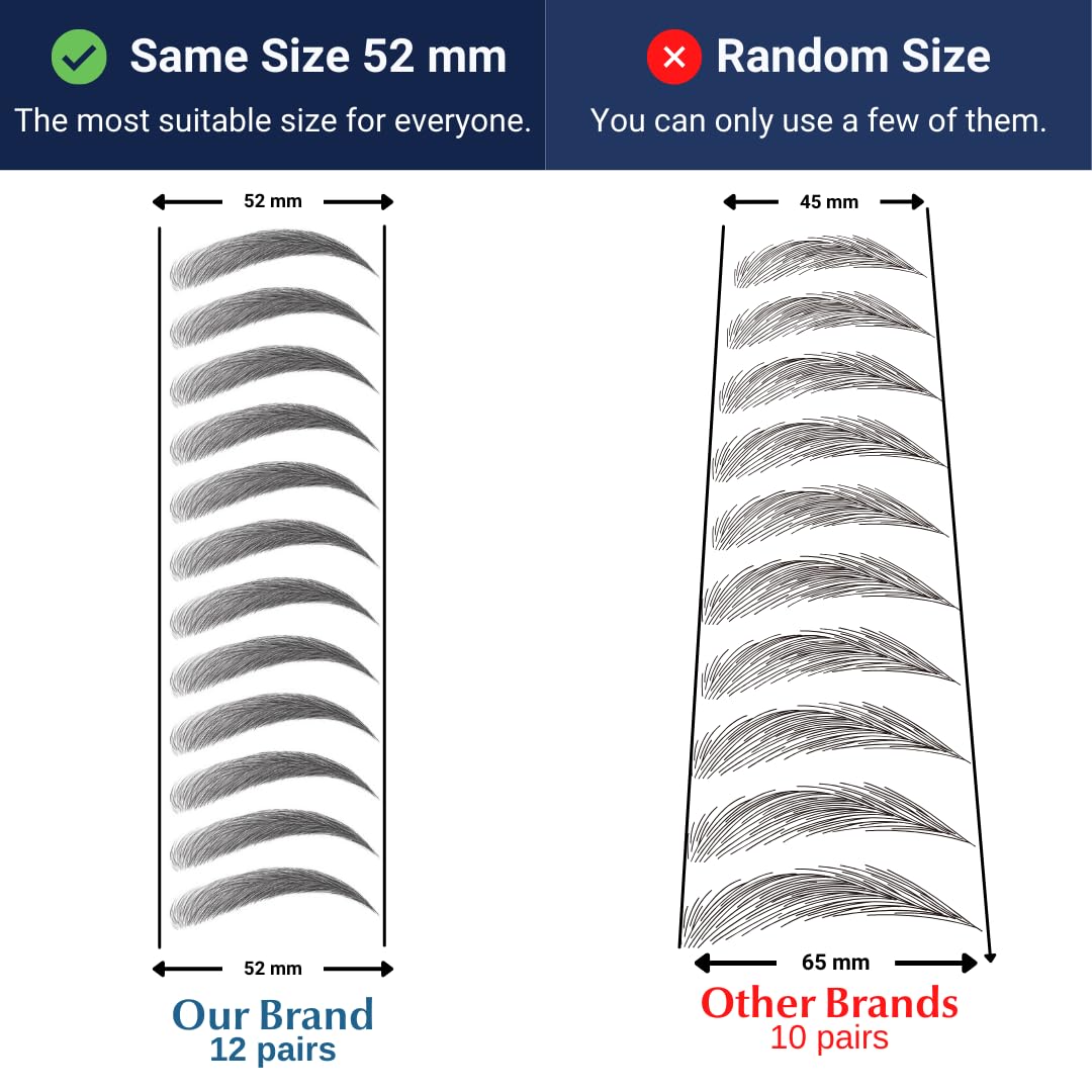 Bliss and Beyond USA Eyebrow Tattoo Stickers close-up of adhesive