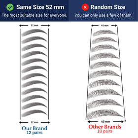 Bliss and Beyond USA Eyebrow Tattoo Stickers close-up of adhesive