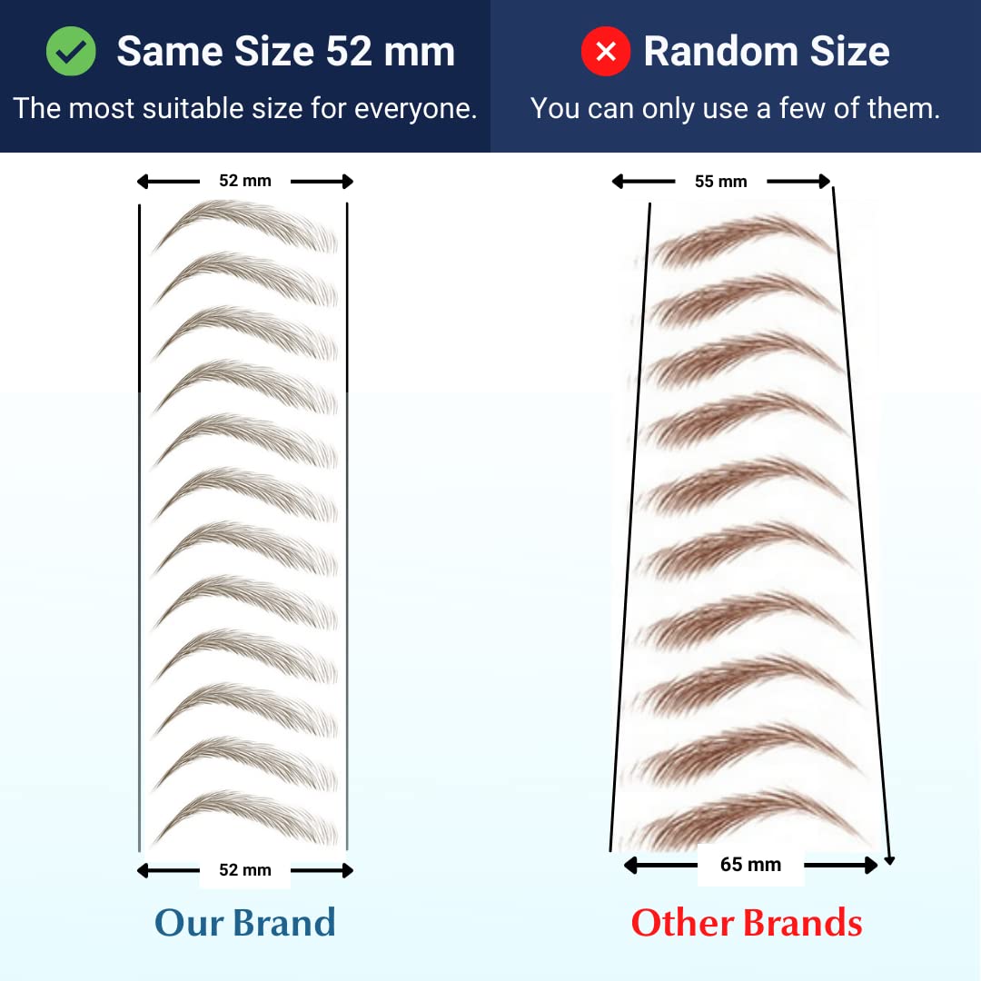 Bliss and Beyond USA Eyebrow Tattoo Stickers demonstrating waterproof feature