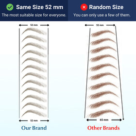 Bliss and Beyond USA Eyebrow Tattoo Stickers demonstrating waterproof feature