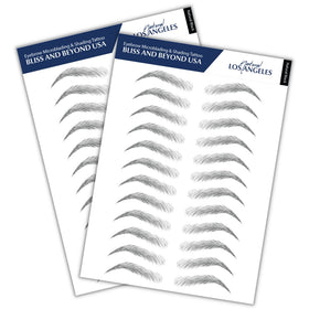 Bliss and Beyond USA Eyebrow Tattoo Stickers front view