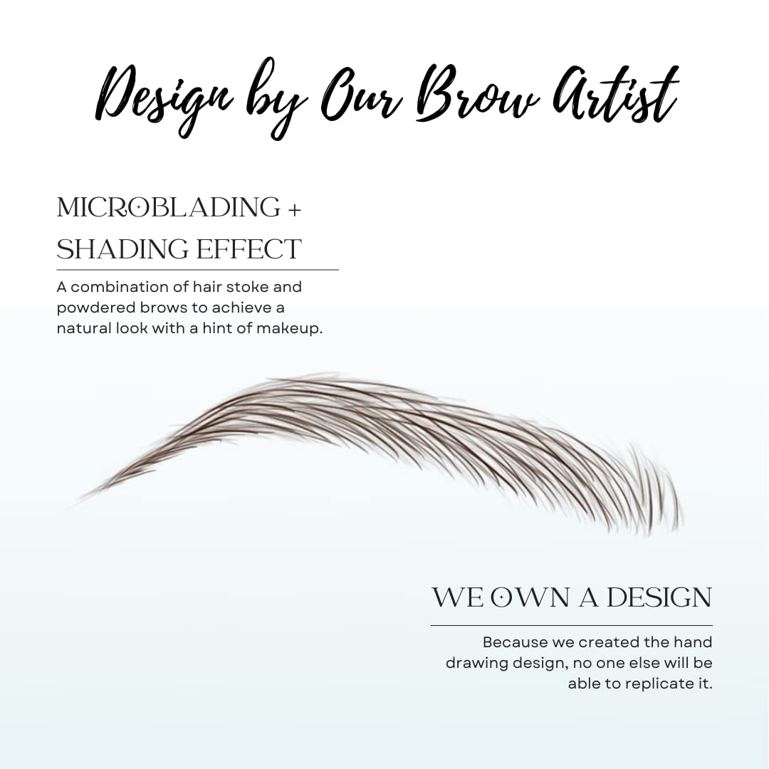 Bliss and Beyond USA Eyebrow Tattoo Stickers in use, natural look