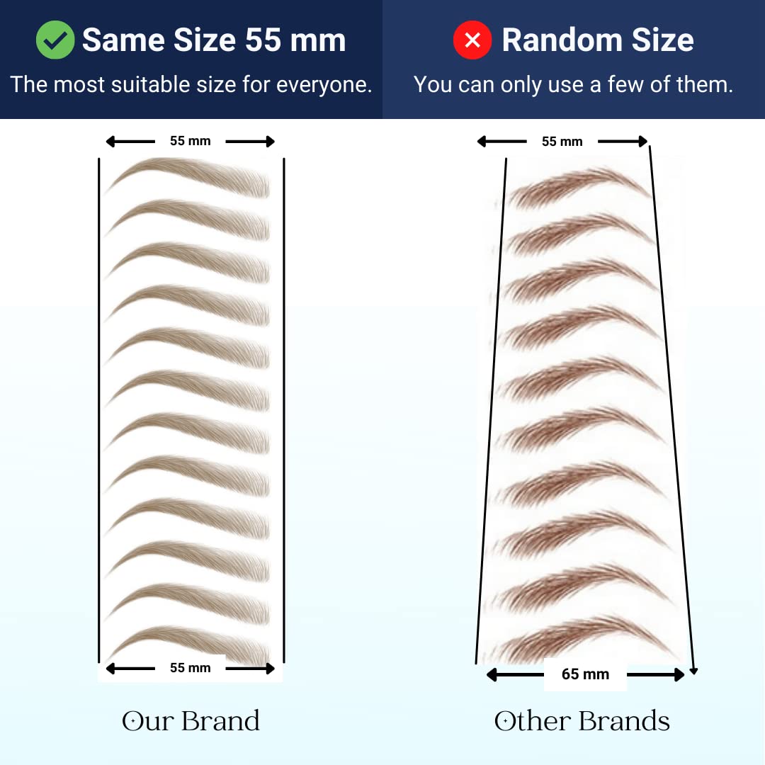 Bliss and Beyond USA Eyebrow Tattoo Stickers laid out on a flat surface