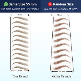 Bliss and Beyond USA Eyebrow Tattoo Stickers laid out on a flat surface
