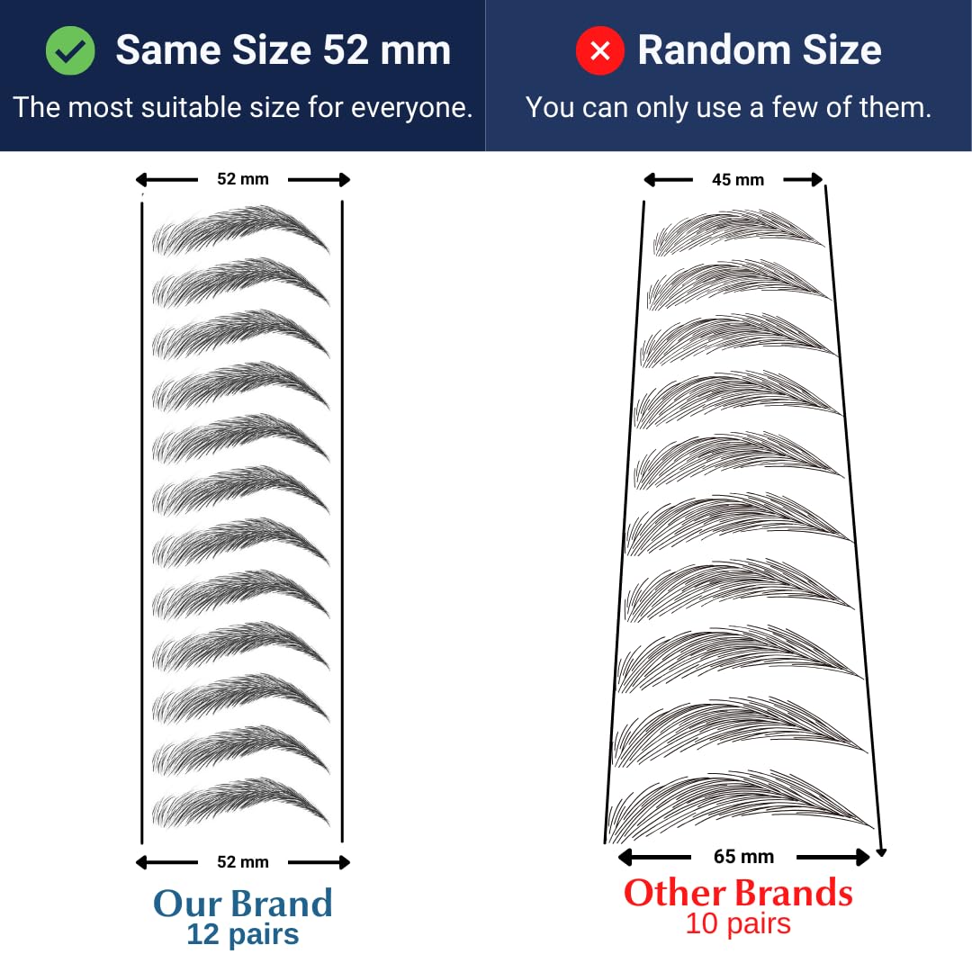 Bliss and Beyond USA Eyebrow Tattoo Stickers, Light Brown showing waterproof feature