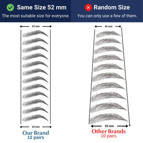 Bliss and Beyond USA Eyebrow Tattoo Stickers, Light Brown showing waterproof feature