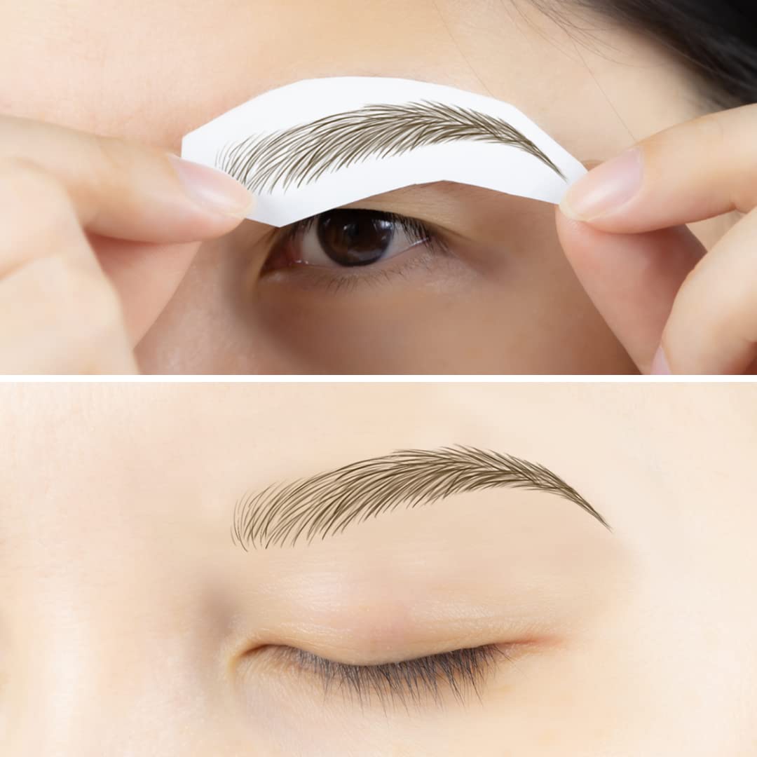 Bliss and Beyond USA Eyebrow Tattoo Stickers showing different styles