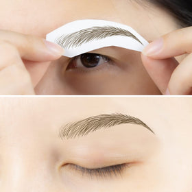 Bliss and Beyond USA Eyebrow Tattoo Stickers showing different styles