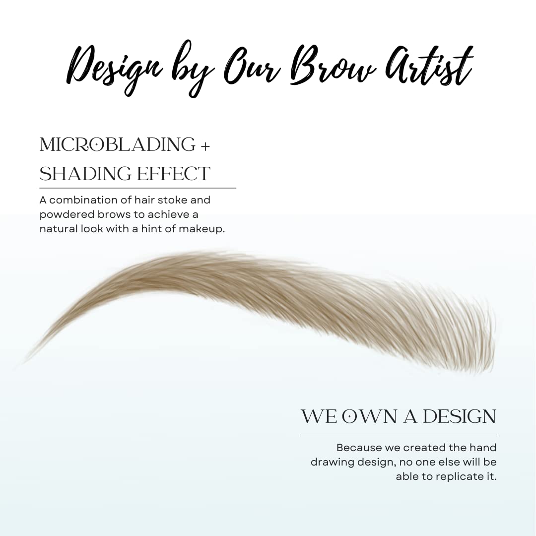 Bliss and Beyond USA Eyebrow Tattoo Stickers showing multiple pairs