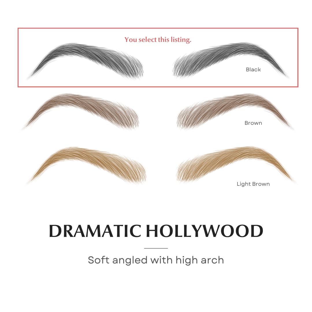 Bliss and Beyond USA Eyebrow Tattoo Stickers showing realistic hair stroke effect